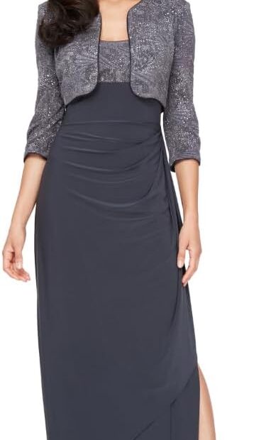 Dazzle in Elegance: Review of the Alex Evenings Empire Waist Bolero Jacket Dress
