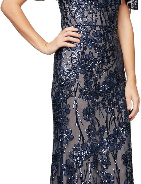 Dazzle on the Big Day: A Review of the Alex Evenings Long Mother of the Bride Sequin Dress