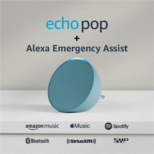Discover the Echo Pop: Your Ultimate Midnight Teal Companion with Alexa Emergency Assist!