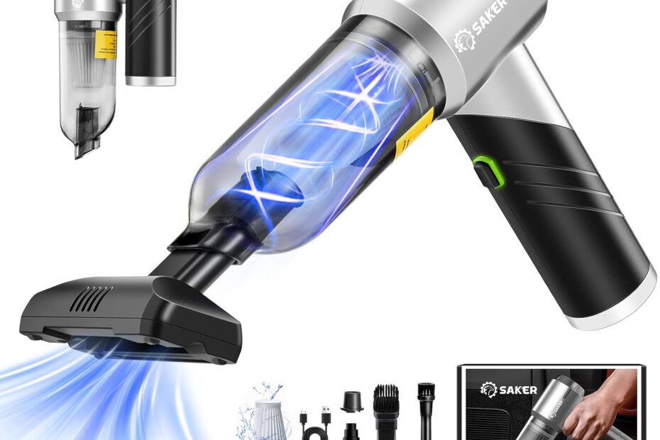 Discover the Saker Handheld Car Vacuum: The Ultimate Portable Cleaning Solution!