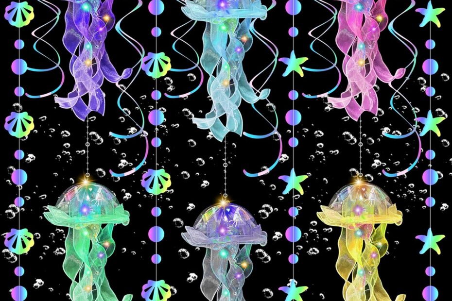 Dive into Enchantment: Unveiling the Jellyfish Decor for Magical Mermaid Birthdays!