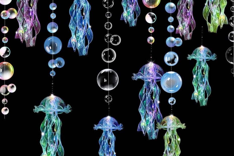 Dive into Fun: Colorful LED Jellyfish Lanterns for Your Mermaid-Themed Party!