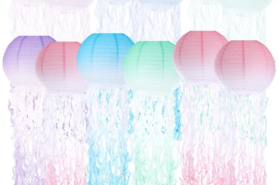 Dive into Fun: Reviews of 12 Pcs Hanging Jellyfish Lanterns for Your Perfect Ocean-Themed Party!