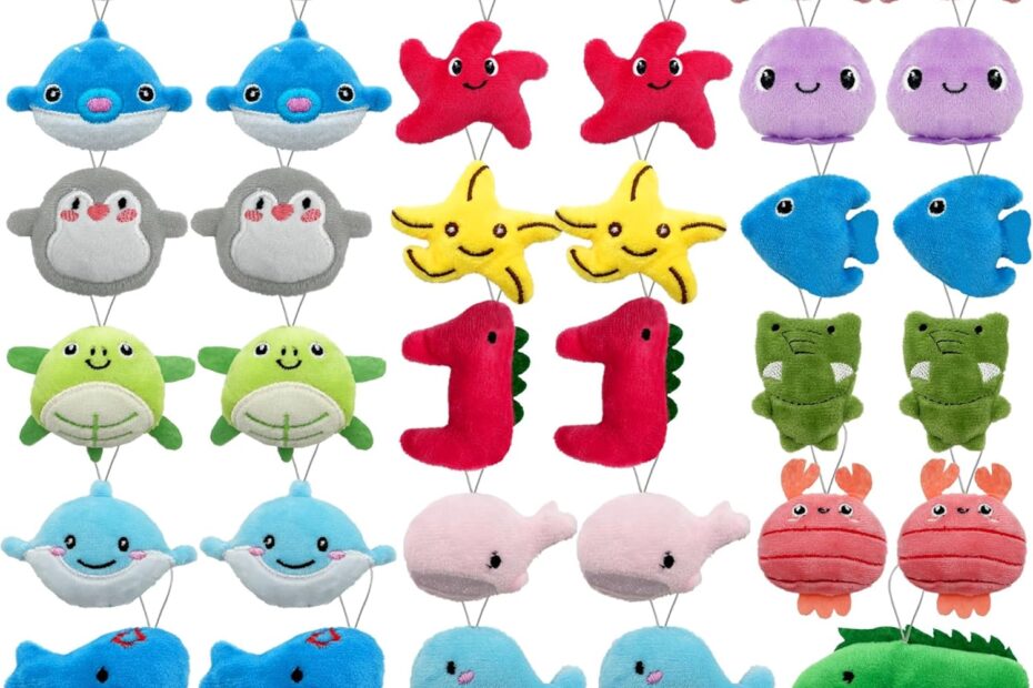 Dive into Fun: XIPEGPA 40 PCS Mini Ocean Animal Plush Toys Review!
