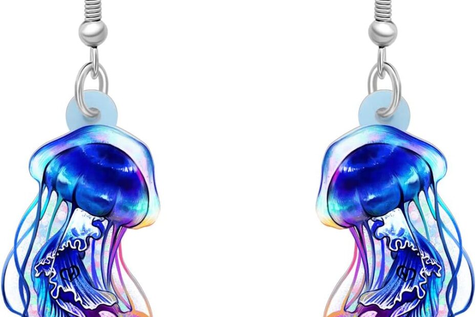 Dive into Style: BONSNY Cute Acrylic Jellyfish Earrings Review