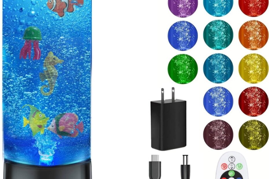 Dive into Tranquility: COLORLIFE Sensory Bubble Table Lamp Review