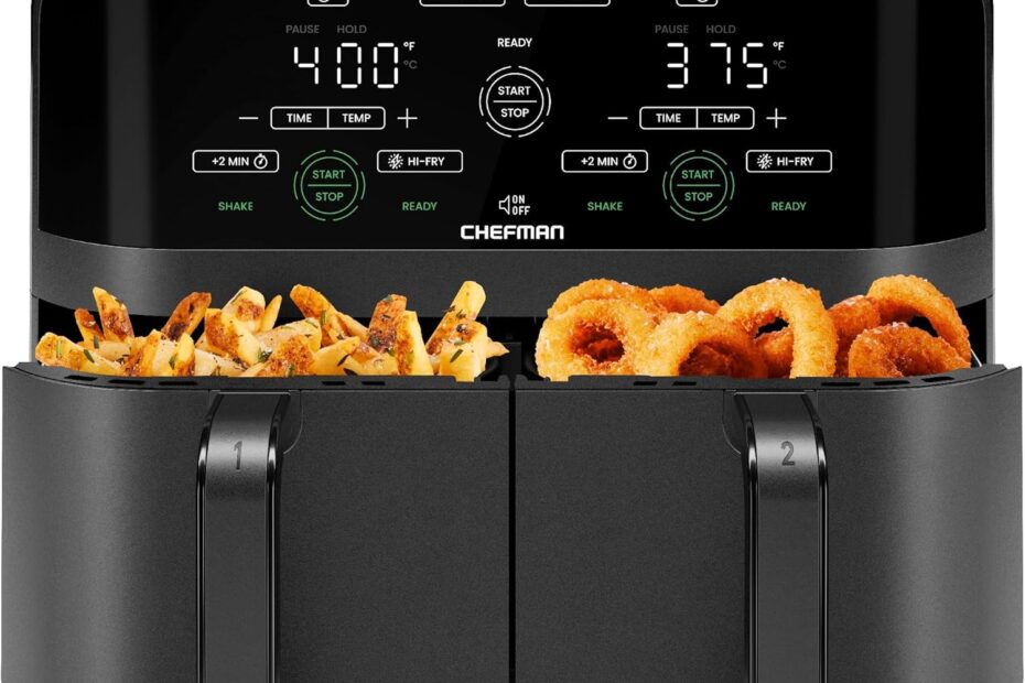 Double Delight: Chefman 6 Quart Dual Basket Air Fryer Review - Cook Smart, Eat Healthy!