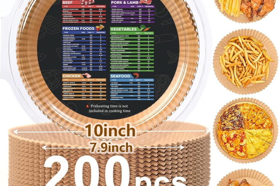 Easy Cleanup! 200PCS Non-Stick Air Fryer Liners Review for Perfect Roasting