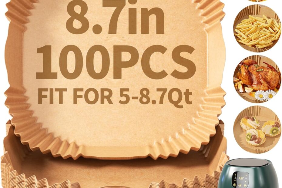 Effortless Cleanup: 100 PCS Non-Stick Air Fryer Disposable Paper Liners Review