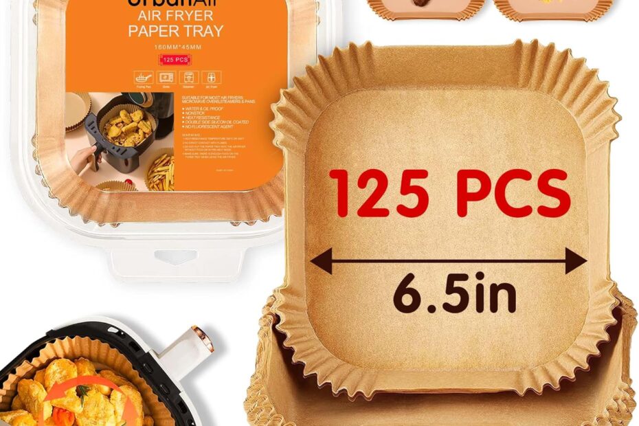 Effortless Cooking: 125 Non-Stick Air Fryer Paper Liners for Easy Cleanup!