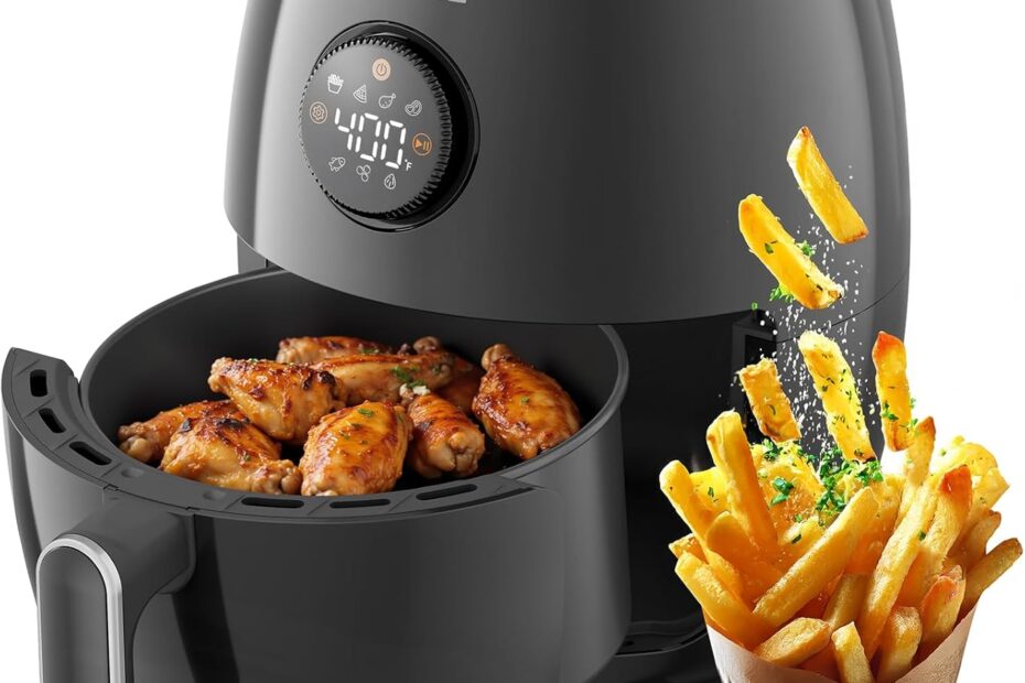 Effortless Cooking: Discover the 2.1Qt Compact Digital Air Fryer!