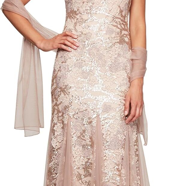 Elegant Choices: Review of the Alex Evenings Long Fit and Flare Mother of the Bride Dress