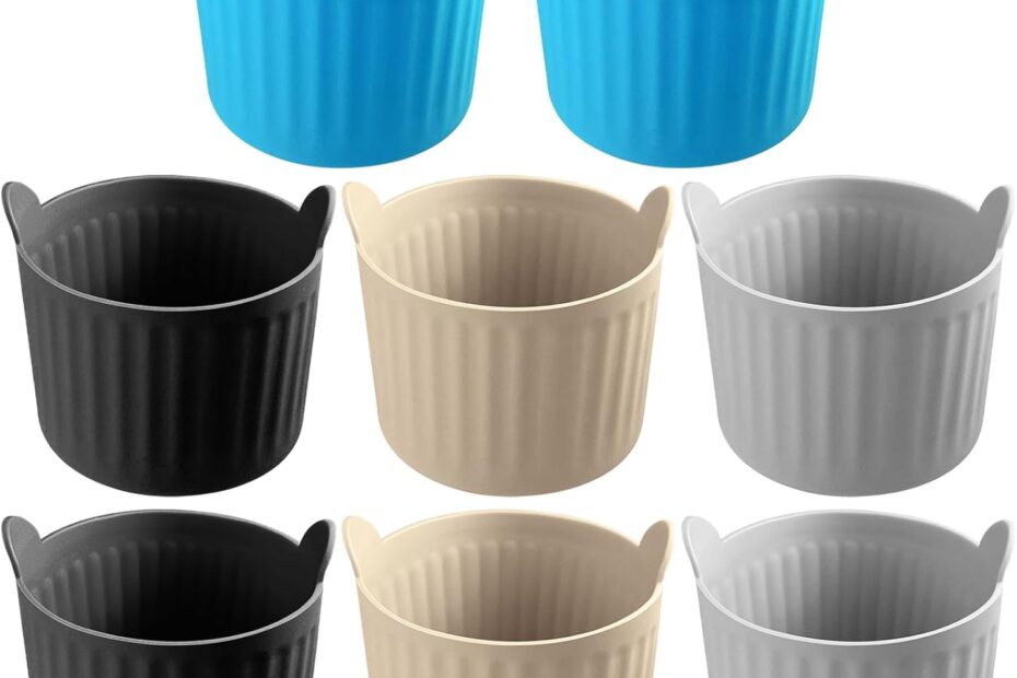 Elevate Your Air Fryer Game: 8 Pcs Non-Stick Silicone Mold Cups for Perfect Eggs & Desserts!