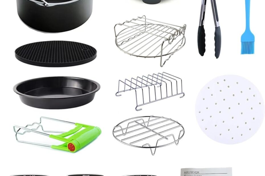 Elevate Your Air Frying: The Ultimate 12-Piece Accessories Kit for Perfect Results!