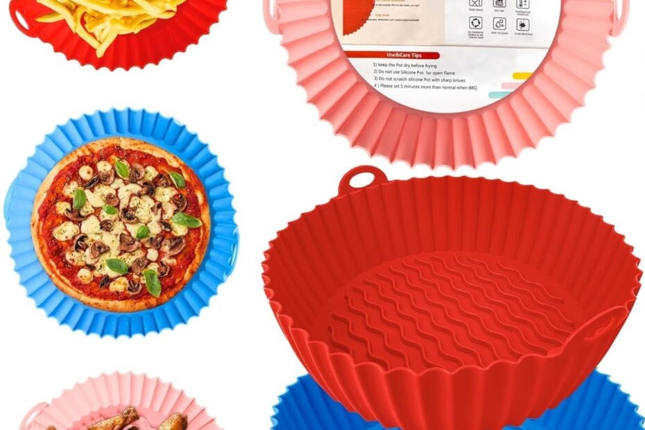 Elevate Your Cooking: The Ultimate 3-Pack Silicone Air Fryer Liners!