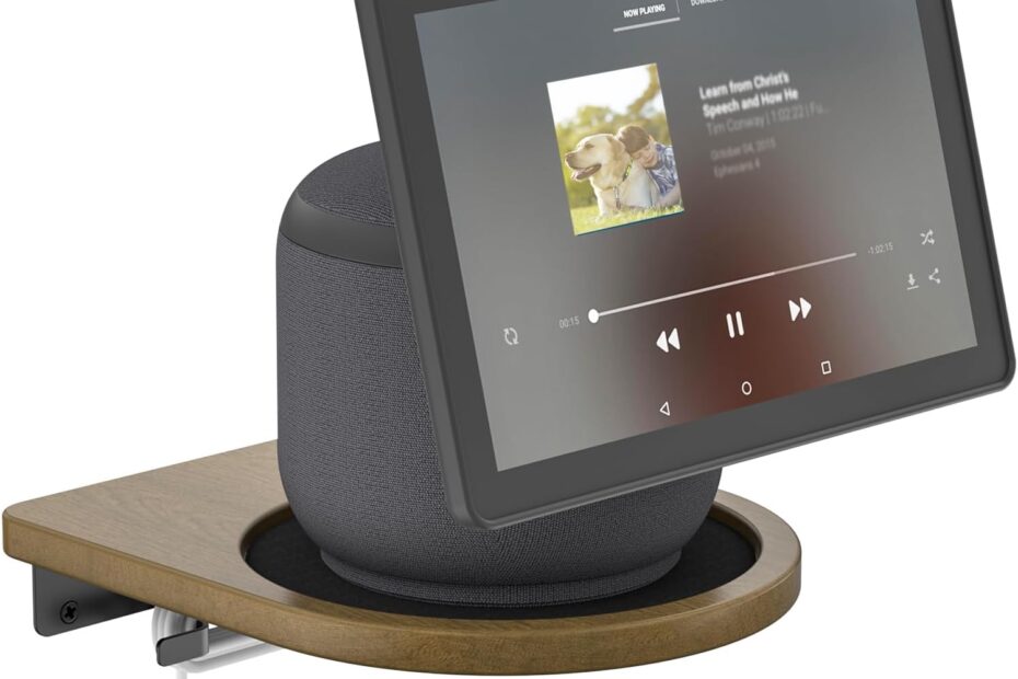 Elevate Your Echo Show 10: The Ultimate Wooden Wall Bracket with Cable Management
