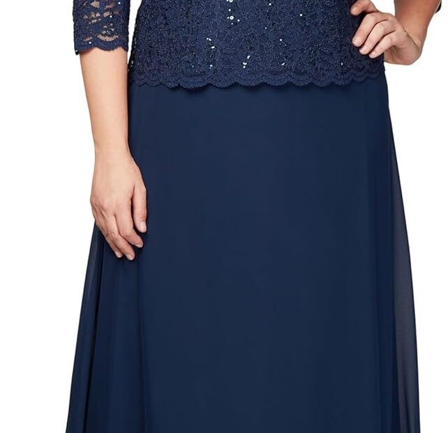 Elevate Your Elegance: Review of Alex Evenings Plus Size Lace Gown
