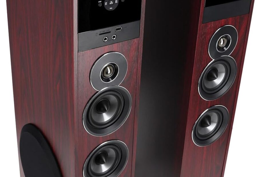 Elevate Your Home Entertainment: Rockville TM80C Powered Tower Speaker Review