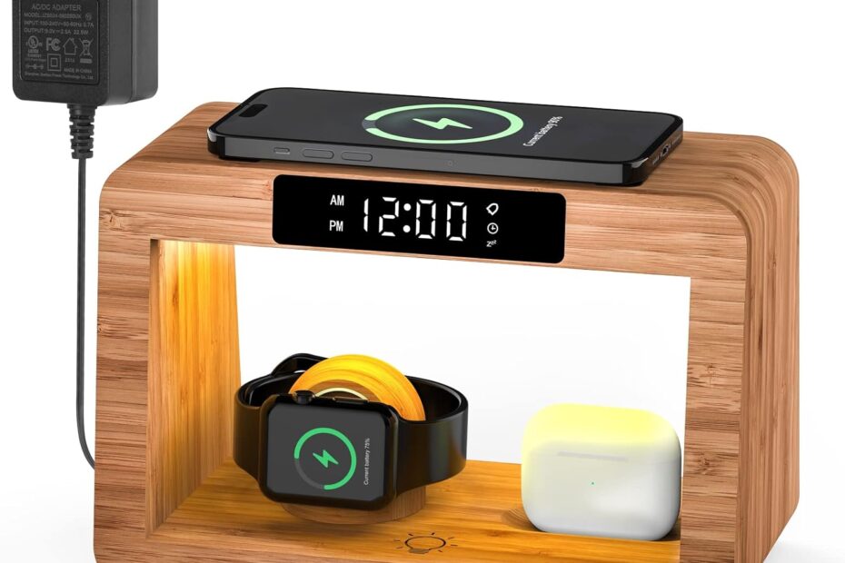 Elevate Your Nightstand: The Ultimate Bamboo Wireless Charging Station & Night Light Review