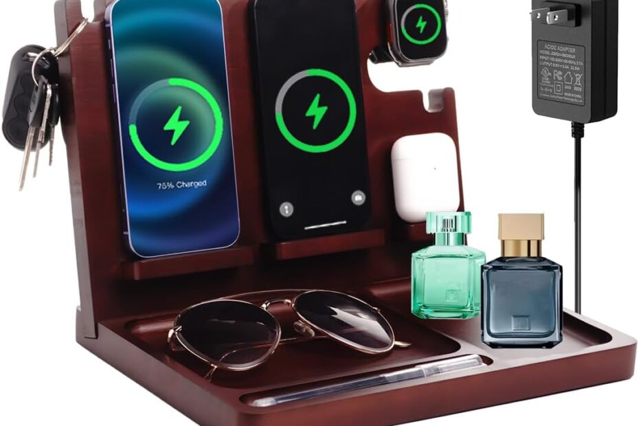 Elevate Your Nightstand: The Ultimate Dual Wireless Charging Station & Organizer