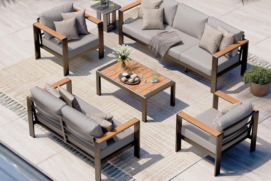 Elevate Your Outdoor Living: Review of the Aluminum 5-Piece Patio Furniture Set
