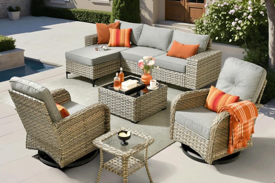 Elevate Your Outdoor Living: Review of the OVIOS 8-Piece Patio Furniture Set