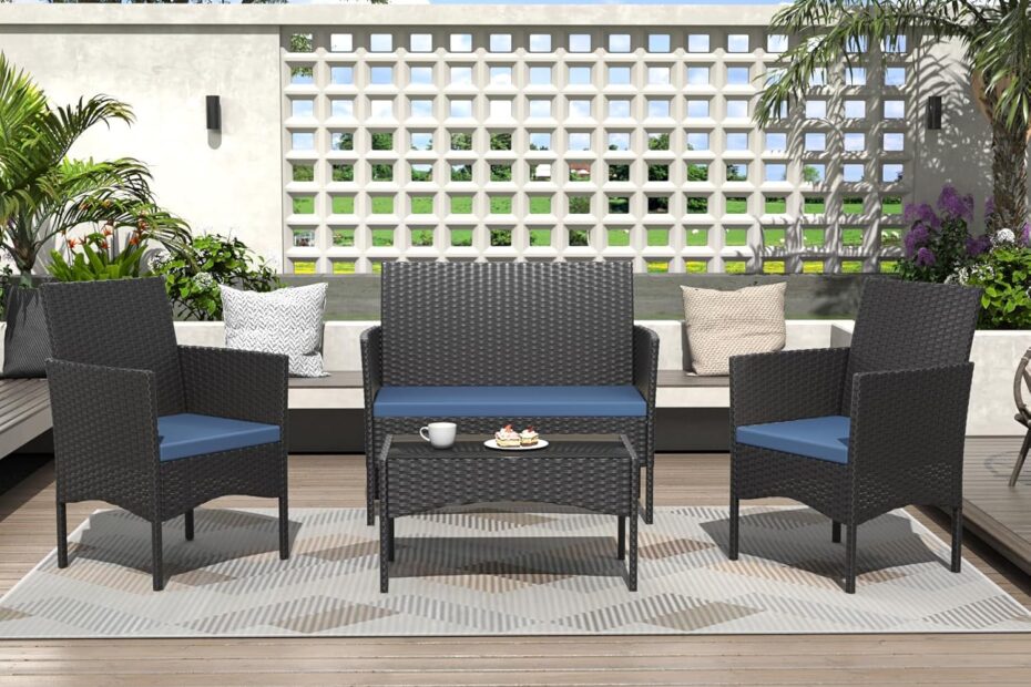Elevate Your Outdoor Space: A Review of the ALAULM Patio Conversation Set