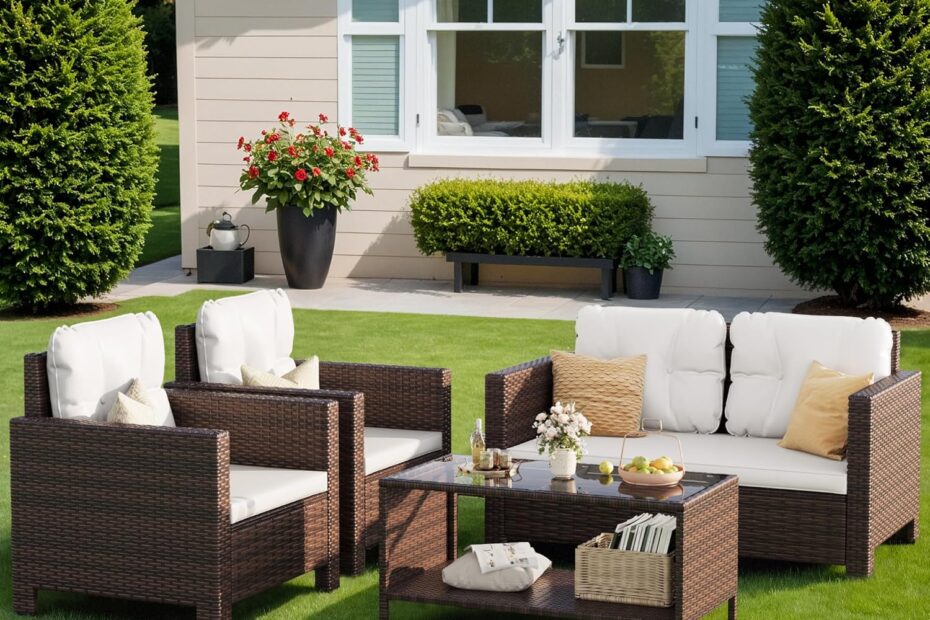 Elevate Your Outdoor Space: Homall's 4-Piece Rattan Sofa Set Review