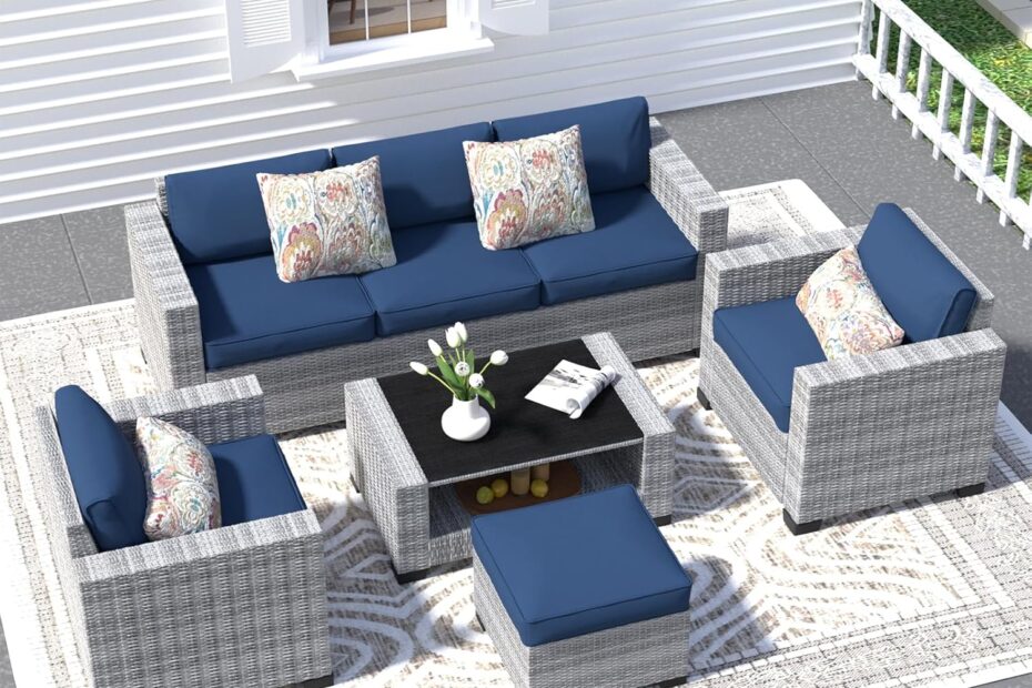 Elevate Your Outdoor Space: Review of the 7 Piece Wicker Patio Furniture Set