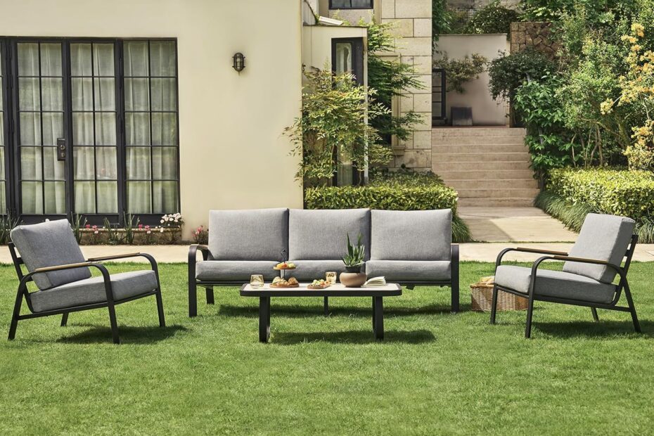 Elevate Your Outdoors: EAST OAK 5-Seat Patio Furniture Set Review!