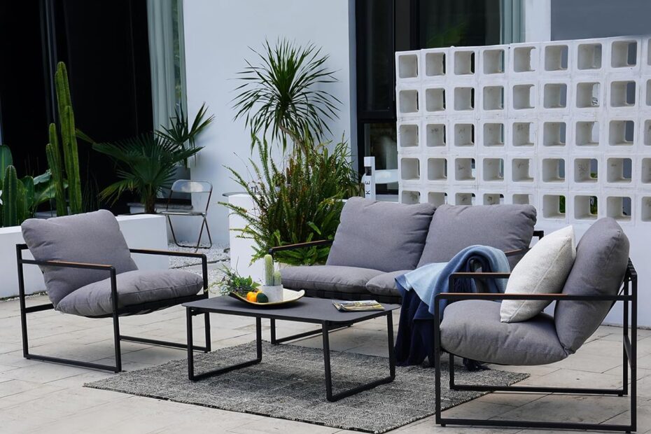 Elevate Your Outdoors: Grand Patio's Stylish 4-Piece Modern Furniture Set Review