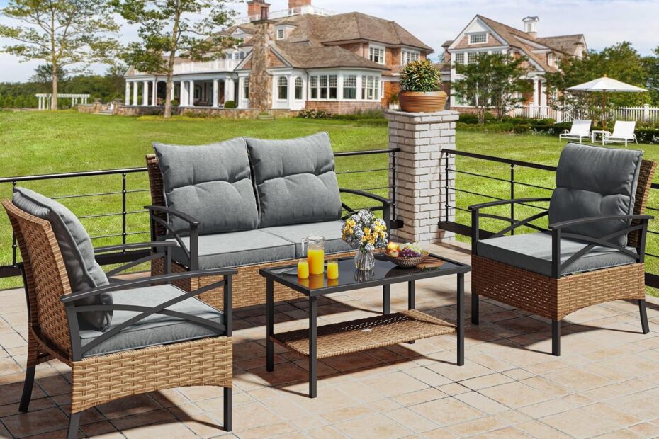Elevate Your Outdoors: YITAHOME 4-Piece Wicker Bistro Set Review