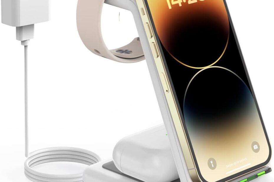 Elevate Your Tech Game: The Ultimate 3-in-1 Wireless Charging Station for Apple Devices