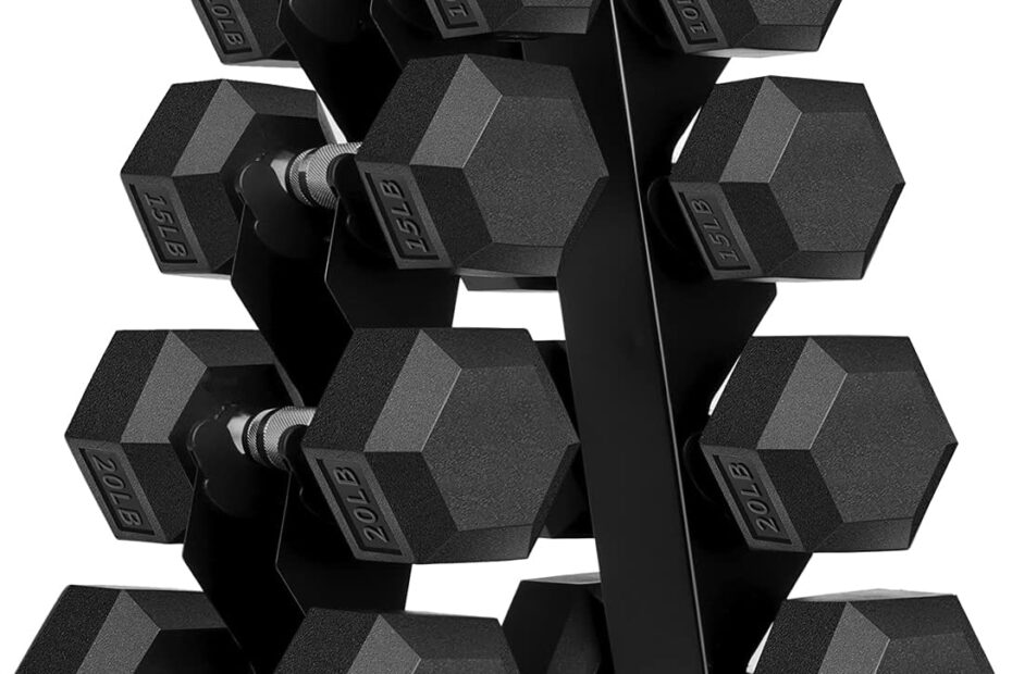 Elevate Your Workout: A Review of the 150 Pound Hex Dumbbell Set with Rack