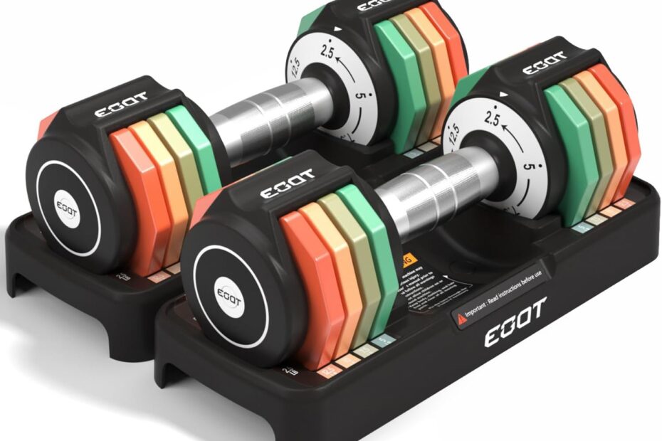 Elevate Your Workout with the Versatile 5-in-1 Adjustable Dumbbell Set!