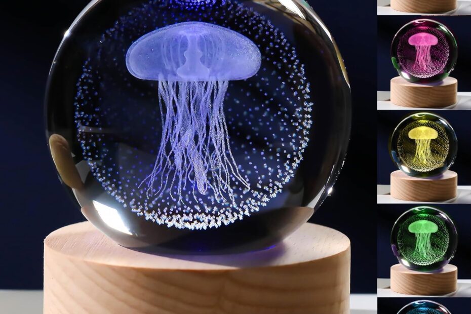 Enchanting 3D Jellyfish Gifts: Elegant Decor & Keepsake Reviews