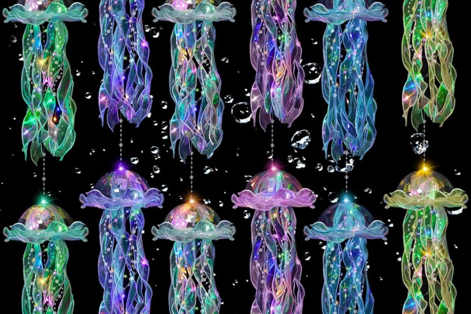 Enchanting Jellyfish Lanterns: Perfect Under the Sea Decor for Your Mermaid-Themed Party!