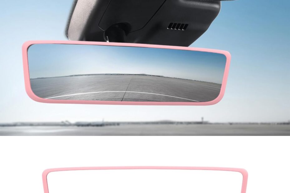 Enhance Your Ride: Review of the Pink Rear View Mirror Protector for Model 3 & Y