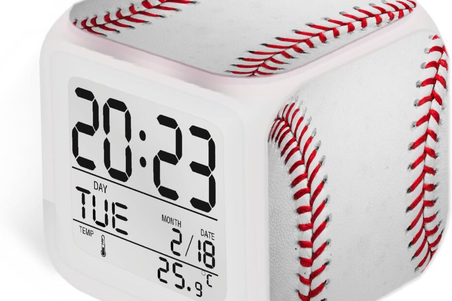 Hit a Home Run with This Baseball Alarm Clock: A Perfect Gift for Kids!