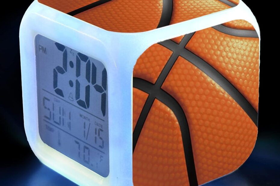 Hit Snooze in Style: The Colorful Baseball Alarm Clock for Kids!
