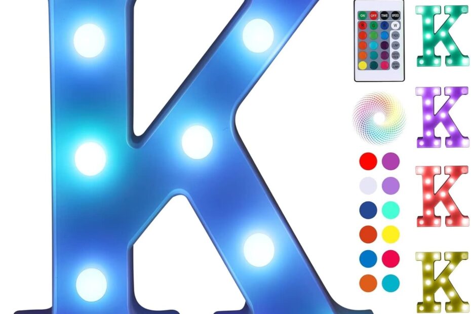Illuminate Your Celebrations: Reviews of Foaky Colorful LED Letter Lights with Remote