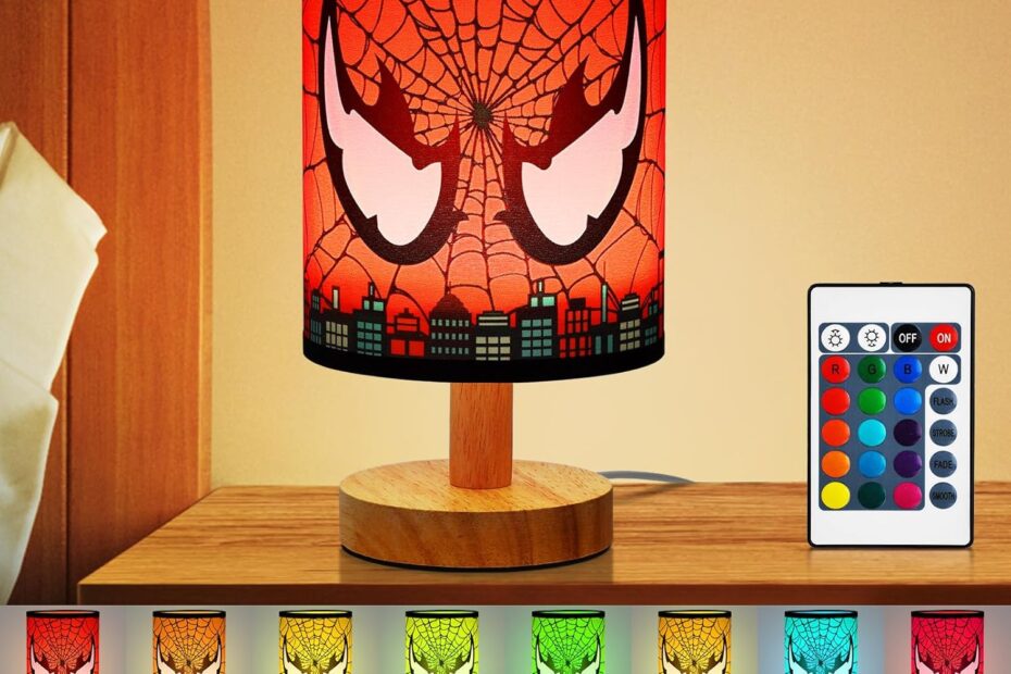 Illuminate Your Child's Room: Review of the 16 Color LED Dimmable Bedside Table Lamp