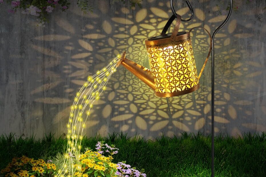 Illuminate Your Garden: The Solar Watering Can with Lights Review