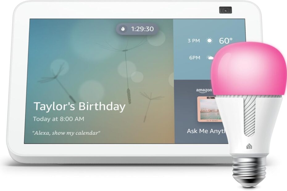 Illuminate Your Home: Review of Echo Show 8 (2nd Gen) & TP-Link Kasa Smart Color Bulb Bundle