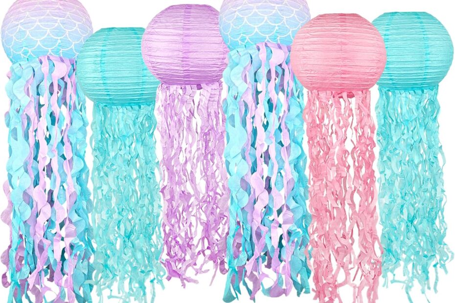 Illuminate Your Mermaid Party: Review of Gradient Jellyfish Lanterns!