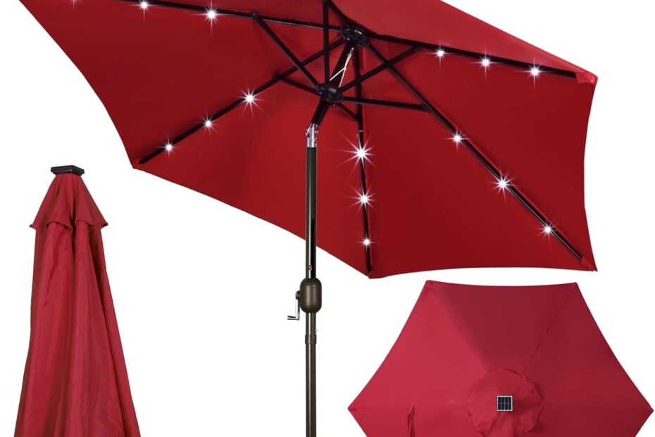 Illuminate Your Patio: A Review of the Blissun 7.5 ft Solar Umbrella