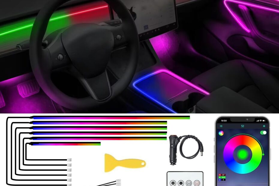 Illuminate Your Ride: Review of 10-in-1 Acrylic Interior Car LED Lights