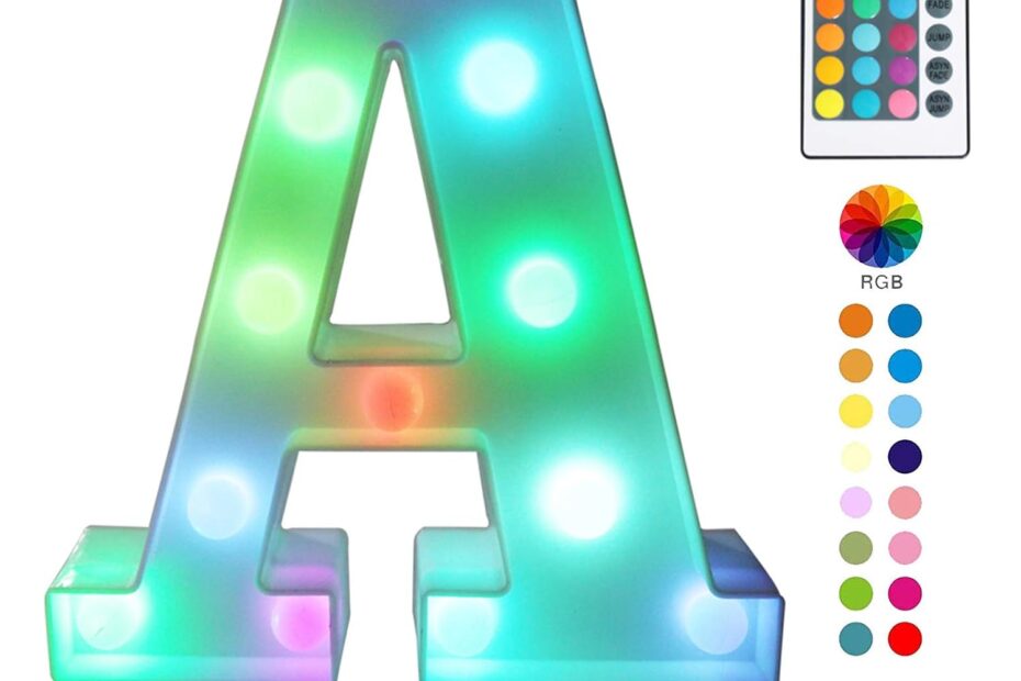 Illuminate Your Space: Pooqla Colorful LED Marquee Lights Reviewed!