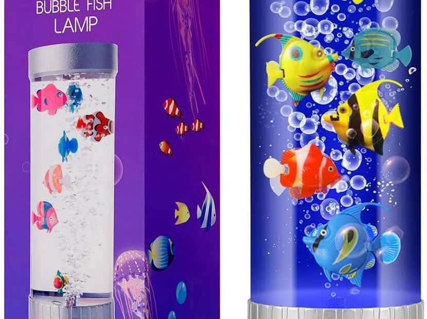 Illuminate Your Space: The Bubble Fish Lamp - A Magical Night Light for Kids and Adults!