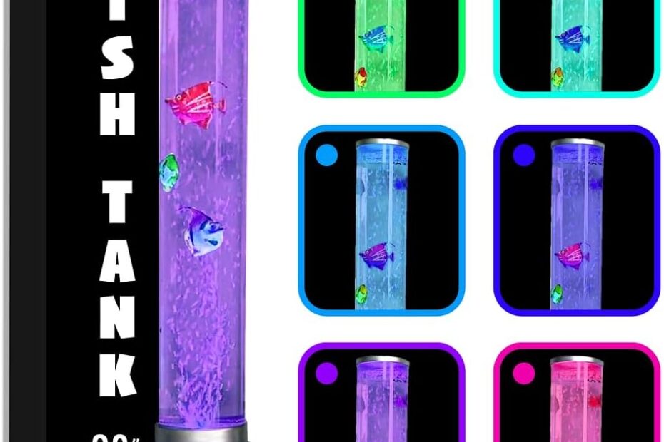 Illuminate Your Space: The Enchanting Fish Tank Lava Lamp!